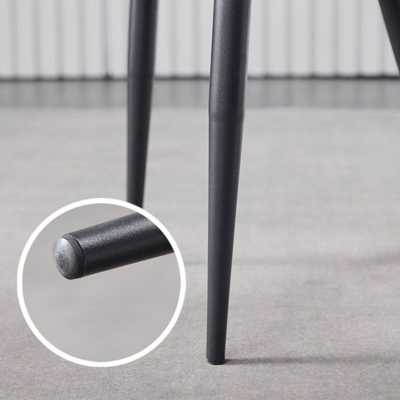 ホームフェイクレザーダイニングチェアのためのインダストリアルスタイルウィングバックアームレスチェア