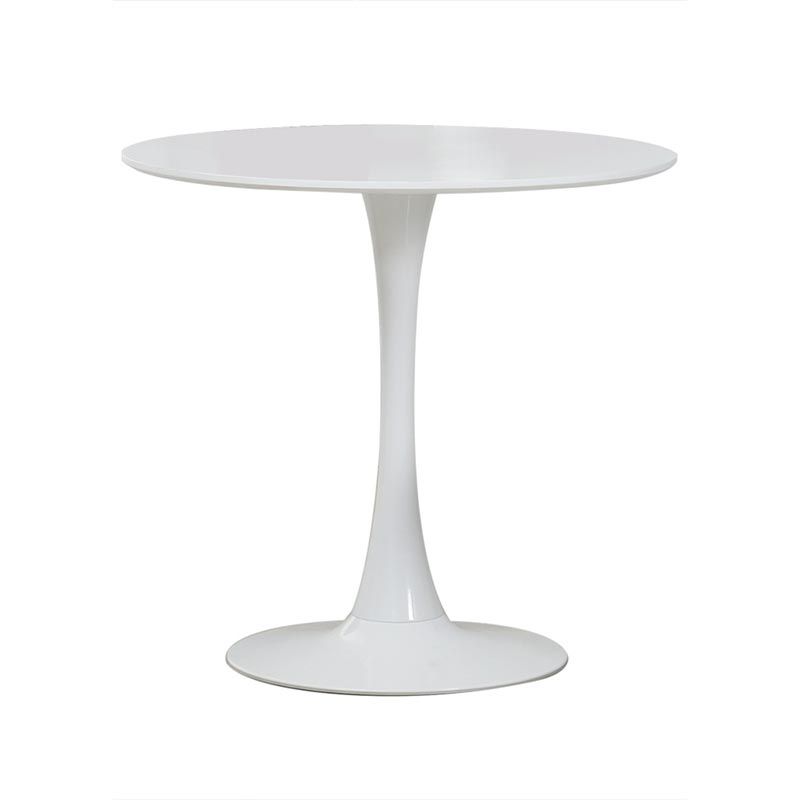 Round Tulip Base Dining Table Modern Engineered Wood Dining Room Table
