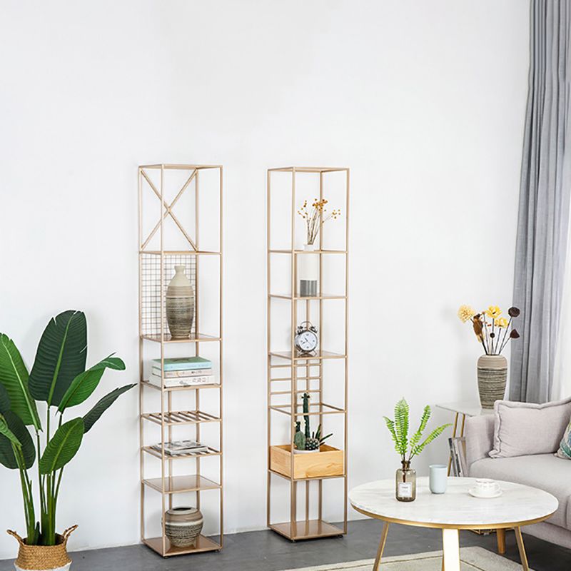 Librería de estante de libro de libros de glamour estantería Etagere estantería para la sala de estudio 12.6 "W