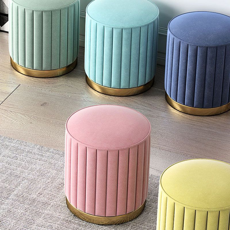 Gorgeous Round Pouf Solid Color Stain Resistant Pouf for Drawing Room Clearhalo 'furn' 'furn_ottomans_poufs' 'Furniture' 'Living Room Furniture' 'Ottomans & Poufs' 'ottomans_poufs' 1200x1200_c624f890-16a6-42a2-abf0-397a235e053c