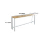 Modern Style Pub Table Solid Wood Rectangle Bar Table in Natural Clearhalo 'Bar Furniture' 'Bar Tables' 'bar_tables' 'furn' 'furn_bar_tables' 'Furniture' 'Kitchen & Dining Furniture' 1200x1200_c6276713-2c33-419f-890f-c00da6f45863