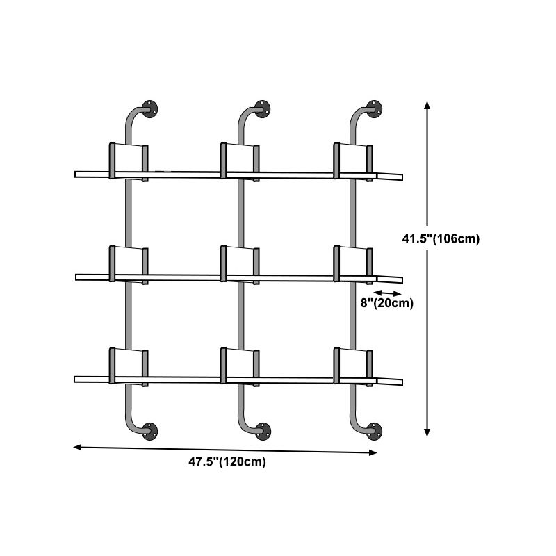 Modern Wooden Wall Mounted Bookshelf Floating Storage Bookcase Clearhalo 'Bookcases' 'furn' 'furn_bookcases' 'Furniture' 'Office Furniture' 1200x1200_c628c780-48ac-471c-bfb8-2d32aa1d8170