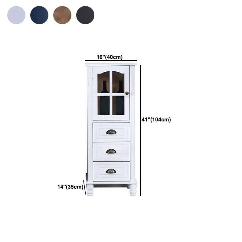 Contemporaneo 1 - porta 1 ripiana vetro in vetro con cassetto in legno massiccio