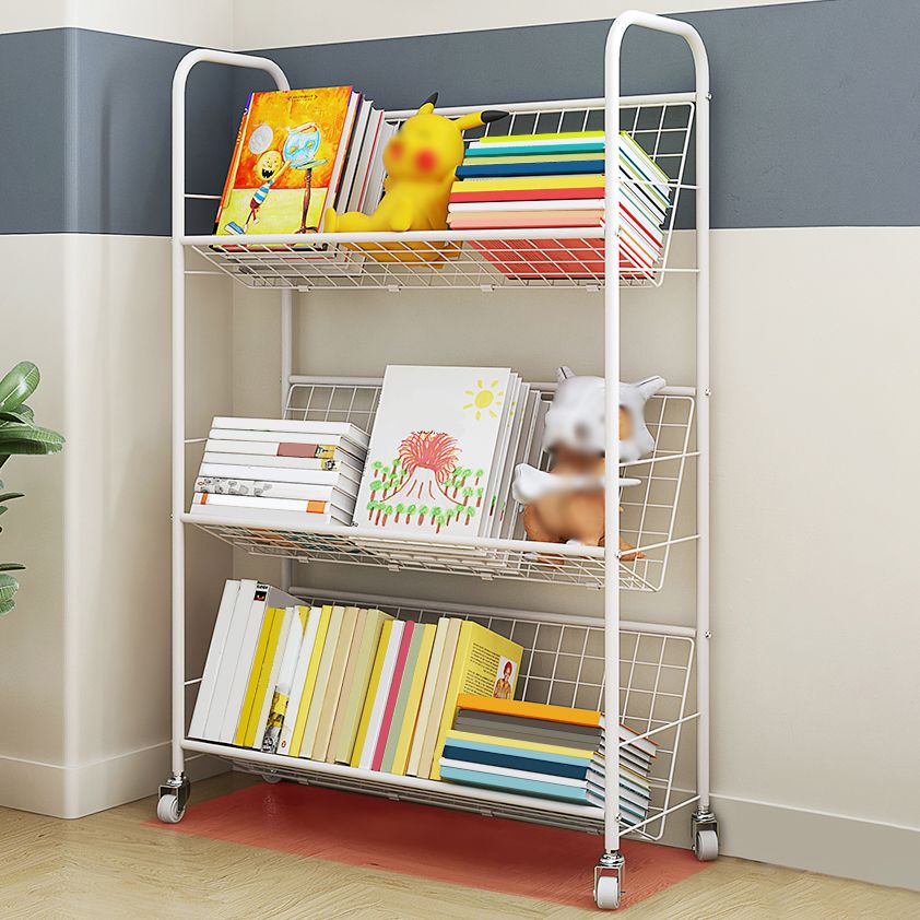 Modern Style Etagere Bookshelf Open Back Metal Bookcase for Home Clearhalo 'Bookcases' 'furn' 'furn_bookcases' 'Furniture' 'furniture_bookcases' 'Office Furniture' 1200x1200_c62b6187-9317-4e38-8a1f-62e6c6de4474
