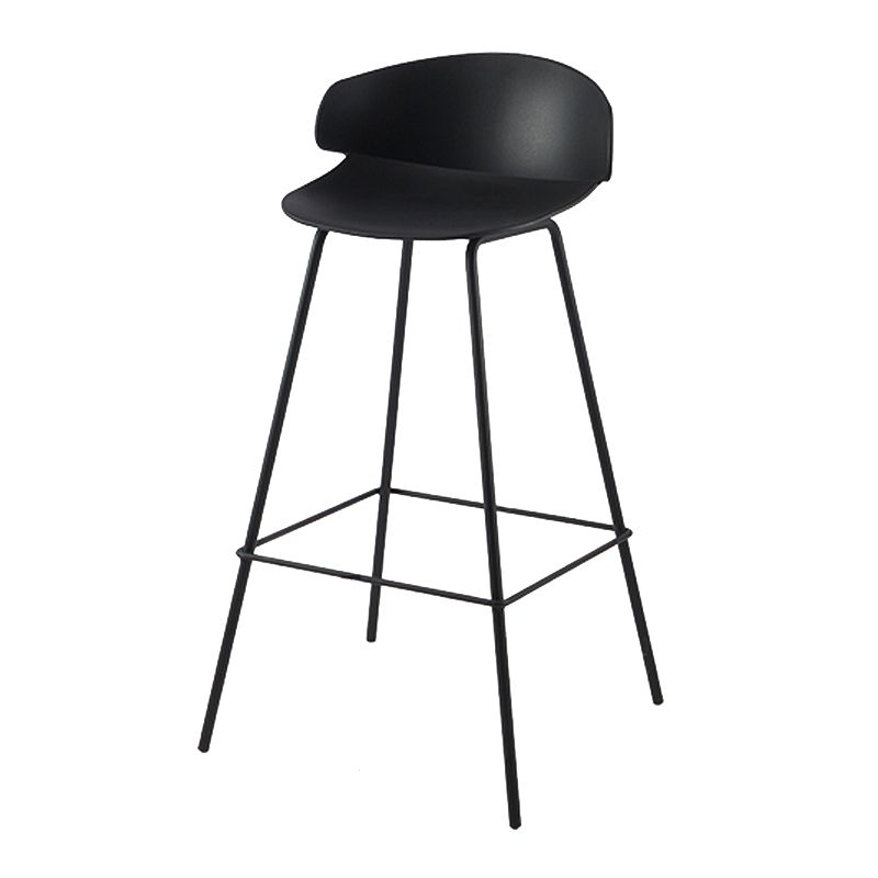 Contemporary Design Plastic Counter Barstools Low Back Stools for Home Clearhalo 'Bar Furniture' 'Bar Stools' 'bar_stools' 'furn' 'furn_bar_stools' 'Furniture' 'furniture_bar_stools' 'Kitchen & Dining Furniture' 1200x1200_c62b648b-aef1-4e82-b55e-a5491f1d4c08