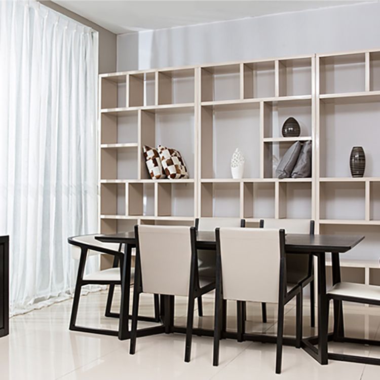 Modern Wood Glam Dining Chair Side Open Back Chair for Kitchen Clearhalo 'Dining Chairs' 'Dining Tables & Seating' 'dining_chair' 'furn' 'furn_dining_chair' 'Furniture' 'Kitchen & Dining Furniture' 1200x1200_c62bc91b-0905-4537-8368-c5f613b667d5