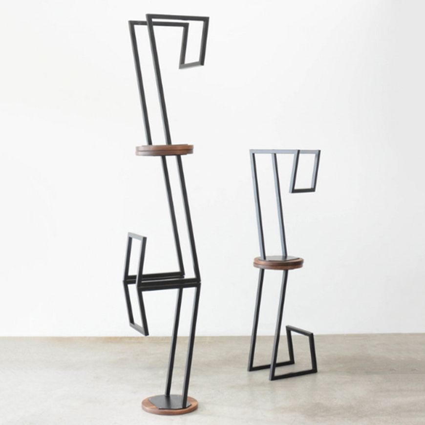 Modern Style Iron Bar Stool with Footrest Bristol Creative Bar Stool (set of 2) Clearhalo 'Bar Furniture' 'Bar Stools' 'bar_stools' 'furn' 'furn_bar_stools' 'furniture_bar_stools' 'Kitchen & Dining Furniture' 'kitchen&dining_furn' 'kitchen' 'kitchen_furn' Furniture' 1200x1200_c62c0cb5-1d69-4999-8d5a-558d228168a9