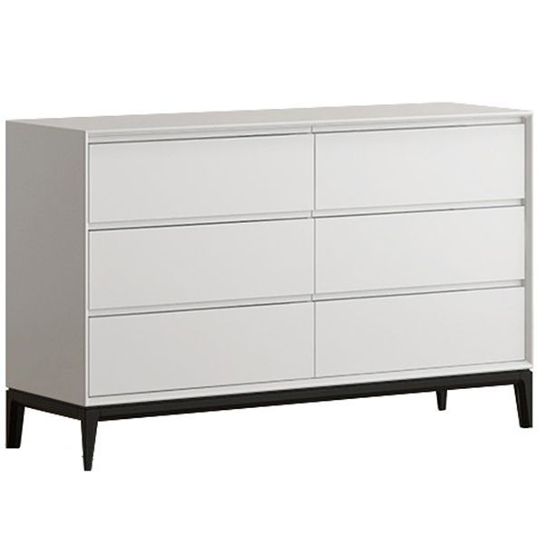 Houten bovenste borst lichtgrijs/wit/beige borst met laden voor slaapkamer