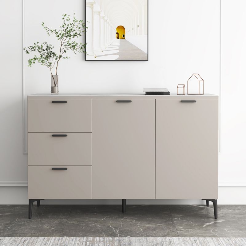 Contemporary Sideboard Cabinet Solid Wood Sideboard Table with Doors for Dining Room Clearhalo 'buffet_sideboard' 'Buffets & Sideboards' 'furn' 'furn_buffet_sideboard' 'Furniture' 'Kitchen & Dining Furniture' 1200x1200_c62dd792-48cf-43dc-adbd-1274e91c7c28