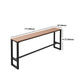 Juego de mesa de bar de madera rectangular de lujo, mesa de mostrador de 1/5 piezas con taburetes altos