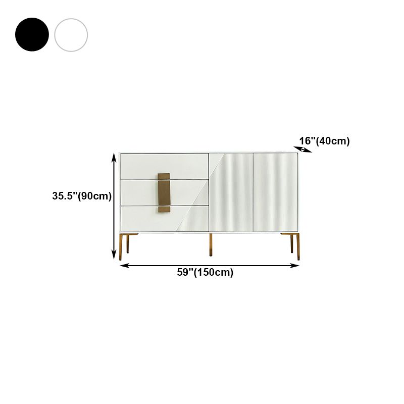 Sideboard a buffet glam Birch Birch Legno Soldboard per soggiorno
