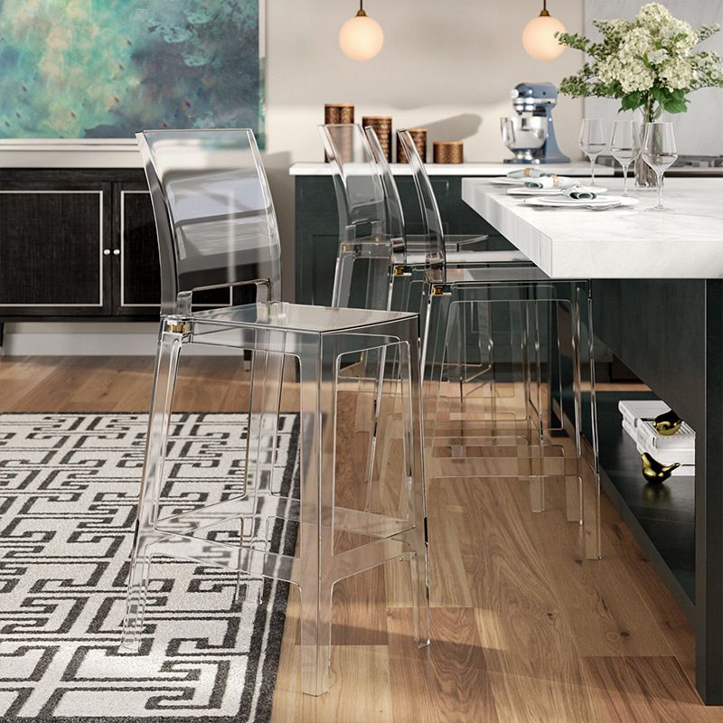 Modern Style Plastic Counter Stool Footrest Furniture in Matte Finish for Indoor Clearhalo 'Bar Furniture' 'Bar Stools' 'bar_stools' 'furn' 'furn_bar_stools' 'Furniture' 'Kitchen & Dining Furniture' 1200x1200_c6327b29-7836-4ce0-94e5-a3a1d1883d18