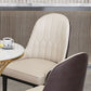 Glam Metal Dining Room Chair Armless Parsons Chair for Restaurant Use Clearhalo ' kitchen&dining_furn' 'Dining Chairs' 'Dining Tables & Seating' 'dining_chair' 'furn' 'furn_dining_chair' 'Furniture' 'furniture_dining_chair' 'Kitchen & Dining Furniture' 'kitchen' 1200x1200_c6366241-6200-43df-b700-bccc25c9b747