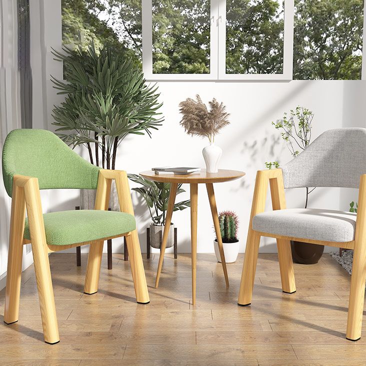 Modern Dining Arm Chairs Upholstered Armchair with Metal Legs (Set of 4) Clearhalo ' kitchen&dining_furn' 'Dining Chairs' 'Dining Tables & Seating' 'dining_chair' 'furn' 'furn_dining_chair' 'Furniture' 'furniture_dining_chair' 'Kitchen & Dining Furniture' 'kitchen' 1200x1200_c636a8bd-3e13-4ae4-a67c-cb9af623bb15