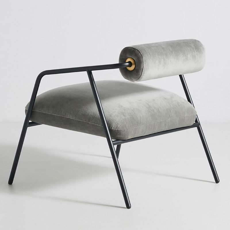 Solid Color Side Chair Sloped Arms Include Chair for Living Room Clearhalo 'Accent Chairs' 'accent_chairs' 'Chairs & Seating' 'furn' 'furn_accent_chairs' 'Furniture' 'Living Room Furniture' 1200x1200_c637f979-e673-4e92-8cfd-28ac43121c4e