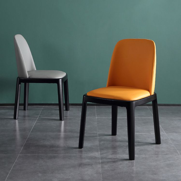 Solid Wood Modern Dining Room Chairs Matte Finish Parsons Dining Chair Clearhalo ' kitchen&dining_furn' 'Dining Chairs' 'Dining Tables & Seating' 'dining_chair' 'Furniture' 'furniture_dining_chair' 'Kitchen & Dining Furniture' 'kitchen' 1200x1200_c63b2433-8b56-46d1-8369-fcaa237b76b8