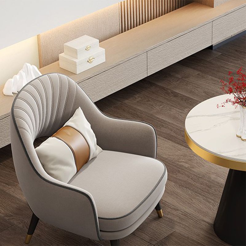 Velvet Accent Armchair 21.65" Wide Arms Included Chair for Living Room Clearhalo 'Accent Chairs' 'accent_chairs' 'Chairs & Seating' 'furn' 'furn_accent_chairs' 'Furniture' 'Living Room Furniture' 1200x1200_c63b9ee5-c0b1-4f72-8050-999d84b589c9