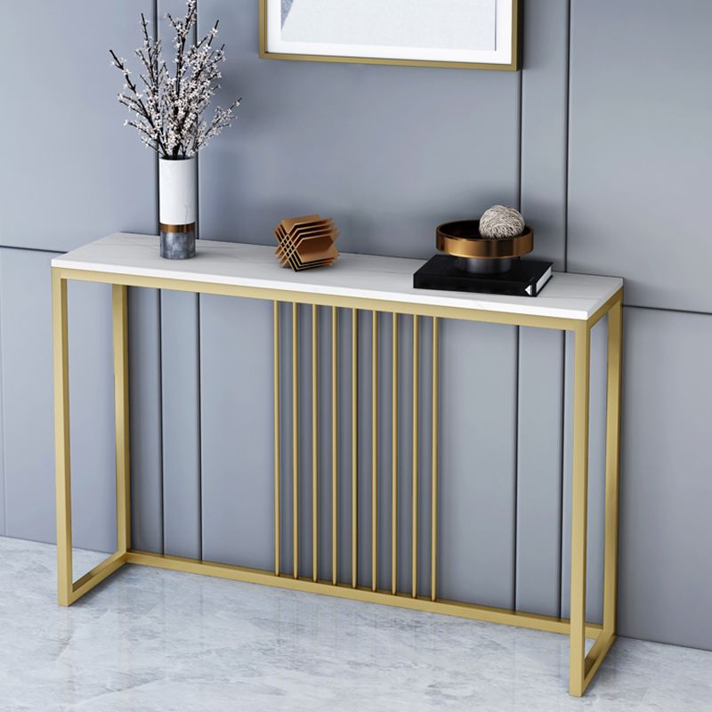 Mesa de la mesa de la consola contemporánea de forma rectángulo Table de sofá de piedra en For Hall