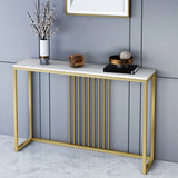 Mesa de la mesa de la consola contemporánea de forma rectángulo Table de sofá de piedra en For Hall