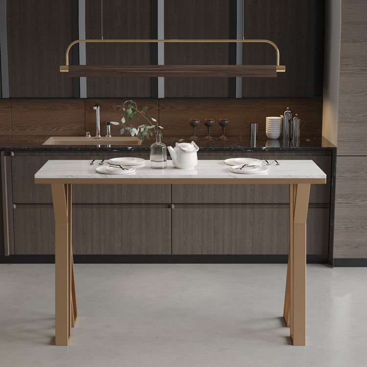 Glam 1/2/5 Pieces Sintered Stone Bar Table Set Rectangular Counter Set for Home Use Clearhalo 'Bar Furniture' 'furn' 'furn_home_bar_bar_sets' 'Furniture' 'Home Bars & Bar Sets' 'home_bar_bar_sets' 'Kitchen & Dining Furniture' 1200x1200_c63cc062-e224-46b7-b230-2f61884e8e65