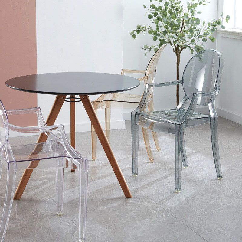 Scandinavian Arm Plastic Side Chairs for Home Open Back Side Chair Clearhalo 'Dining Chairs' 'Dining Tables & Seating' 'dining_chair' 'Furniture' 'furniture_dining_chair' 'Kitchen & Dining Furniture' 1200x1200_c63fe57e-76ca-47c7-aefa-a49da5828c5c