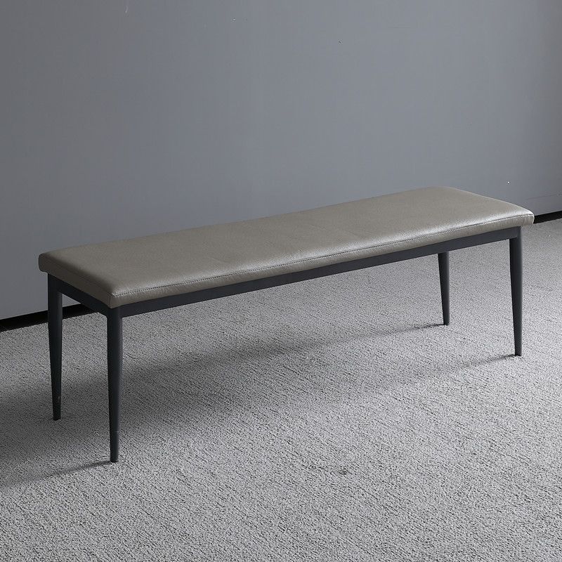 Modern Solid Color Seating Bench Upholstered Bench with Cushioned Clearhalo 'Benches' 'Chairs & Seating' 'furn' 'furn_benches' 'Furniture' 'Living Room Furniture' 1200x1200_c642a021-5806-4725-8f57-ce077c5d00af