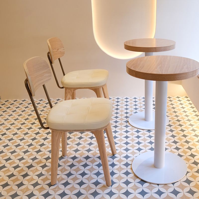 Traditional Wood Dining Chair Coffee Shop Armless Open Back Dining Side Chair (Set of 2) Clearhalo ' kitchen&dining_furn' 'Dining Chairs' 'Dining Tables & Seating' 'dining_chair' 'furn' 'furn_dining_chair' 'Furniture' 'furniture_dining_chair' 'Kitchen & Dining Furniture' 'kitchen' 1200x1200_c6431131-8f14-417c-9fd4-143299bf1975