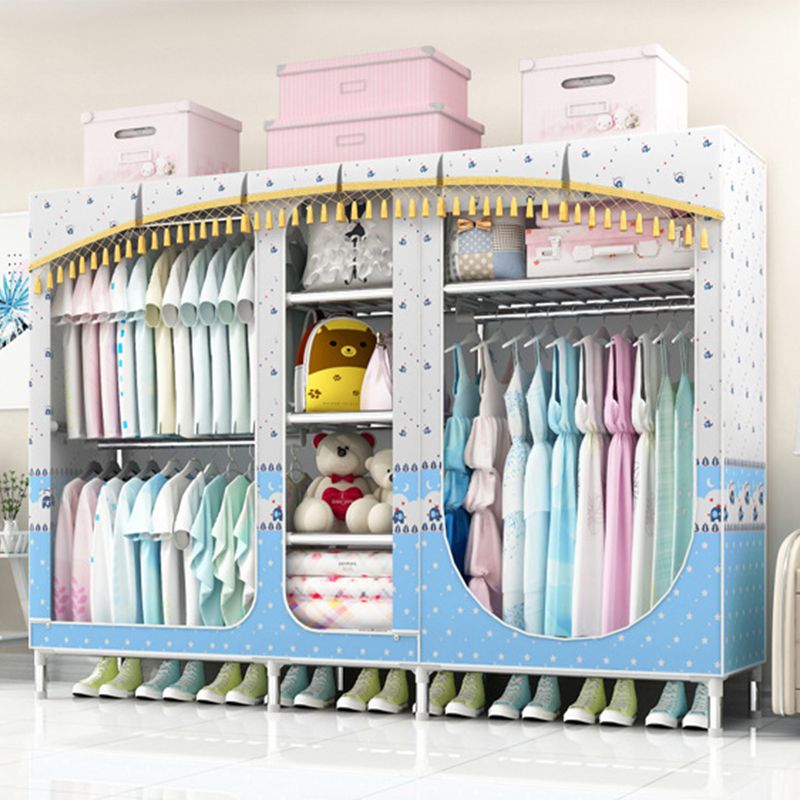 Placard de garde-robe à 3 portes de style contemporain avec jambes