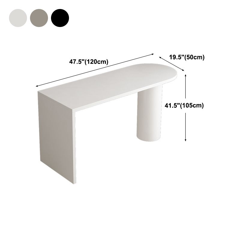 Industrial White Iron Bar Table Wood Specialty Top 41.3"H Bistro Table Clearhalo 'Bar Furniture' 'Bar Tables' 'bar_tables' 'furn' 'furn_bar_tables' 'Furniture' 'furniture_bar_tables' 'Kitchen & Dining Furniture' 'kitchen&dining_furn' 'kitchen' 1200x1200_c644bf19-78f1-4fae-8ea6-8aa5c8dc6ef0