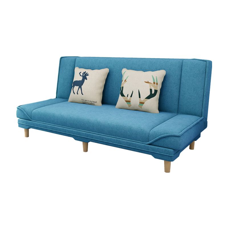 Contemporary Linen Armless Standard Sofa Bed Dual Purpose Sofa for Living Room Clearhalo 'furn' 'furn_sofas' 'Furniture' 'furniture_sofas' 'kitchen' 'kitchen_sofas' 'Living Room Furniture' 'Sofa' 'sofas' 1200x1200_c645c998-033e-49a6-bfdd-293193b9ca67
