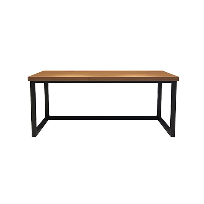 Modern Solid Wood Office Desk Rectangular Shape Task Desk with Sled Base in Brown Clearhalo 'furn' 'furn_office_desk' 'Furniture' 'Office Desks' 'Office Furniture' 'office_desk' 1200x1200_c645ef08-6bbf-49ee-8e23-9fe564ae04fd
