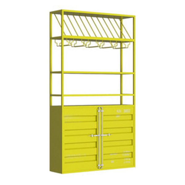 31.5 "L X 9.8" W X 70.9 "H工業用ワインホルダーラックメタルフロアワインラック付き棚付き