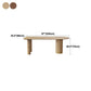 Free Form Wood Dining Table Natural and Walnut Dining Table with Pedestal Base Clearhalo 'Dining Tables & Seating' 'Dining Tables' 'dining_table' 'furn' 'furn_dining_table' 'Furniture' 'furniture_dining_table' 'Kitchen & Dining Furniture' 'kitchen' 'kitchen_dining_table' 1200x1200_c647e32f-8d9c-423e-a7c5-dd21253108ed