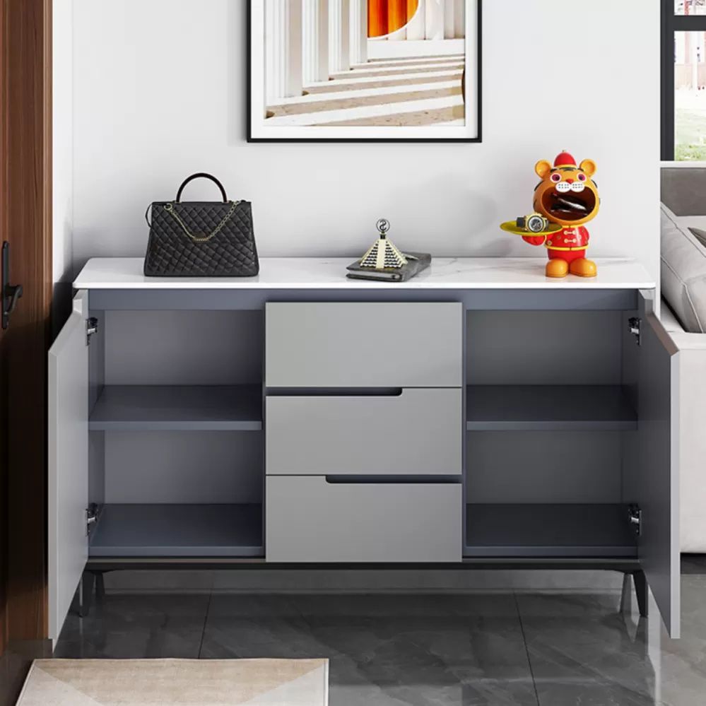 Glam Sideboard Stone Top con porta e cassetto Sideboard per soggiorno