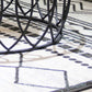 Glass Top Coffee Table Round Shape Frame Base Cocktail Table