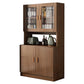 Glass Door Artificial Wood Sideboard Modern Server Cabinet with Storage for Dining Room Clearhalo 'buffet_sideboard' 'Buffets & Sideboards' 'furn' 'furn_buffet_sideboard' 'Furniture' 'Kitchen & Dining Furniture' 1200x1200_c649e211-c92e-43d1-92c4-6d68deb6ccce