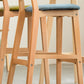 Scandinavia Style Bar-stool Wooden Legs Square Seat for Kitchen Bar Clearhalo 'Bar Furniture' 'Bar Stools' 'bar_stools' 'furniture_bar_stools' 'Kitchen & Dining Furniture' 'kitchen&dining_furn' 'kitchen' 'kitchen_furn' Furniture' 1200x1200_c64a1ef0-9a6d-4a75-bdfa-faf62b907f71