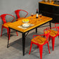 Rectangle Black Base Dining Table Industrial Wood Table for Bar Clearhalo 'Dining Tables & Seating' 'Dining Tables' 'dining_table' 'furn' 'furn_dining_table' 'Furniture' 'Kitchen & Dining Furniture' 1200x1200_c64a5287-9662-4a79-b365-9a13ea16fd94
