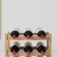 Modern Countertop Wine Bottle Holder Pine Bottle Wine Rack with Shelf Clearhalo 'furn' 'furn_wine_racks' 'Furniture' 'Kitchen & Dining Furniture' 'Wine Racks' 'wine_racks' 1200x1200_c64b1b8e-75ba-4ec1-aaa5-bede04e0fa44