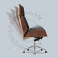 Ergonomischer, verstellbarer Bürostuhl mit silberner Metallbasis, moderner Bürostuhl