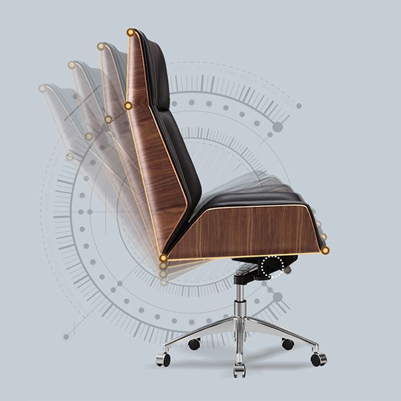 Ergonomischer, verstellbarer Bürostuhl mit silberner Metallbasis, moderner Bürostuhl