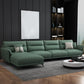 Contemporary 4-Seater Sectional with Pillow Top Arms in Faux Leather Clearhalo 'furn' 'furn_sectionals' 'Furniture' 'Living Room Furniture' 'Sectionals' 1200x1200_c64bd941-e6f3-475a-8120-b9af8c3ce490