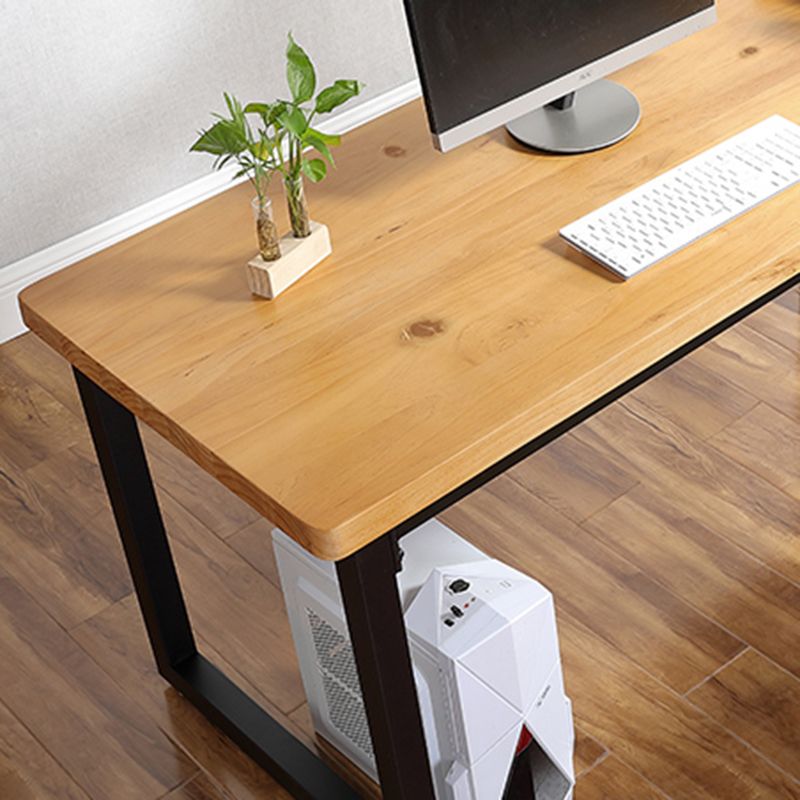 Solid Wood Rectangular Office Desk Sled Base 29.53-inch Tall Writing Desk Clearhalo 'furn' 'furn_office_desk' 'Furniture' 'Office Desks' 'Office Furniture' 'office_desk' 1200x1200_c64d0462-e9a5-495f-9178-5883336c7ab9