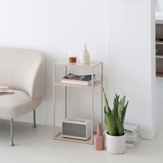 Tabella superiore del rettangolo della metà del secolo Tavolo da 27,5 pollici Fine Fine con scaffale