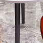 Round Shape 4 Legs Modern Dining Table White Fixed Table of Sintered Stone Clearhalo ' dining_table' 'Dining Tables & Seating' 'Dining Tables' 'furn' 'furn_dining_table' 'Furniture' 'furniture_dining_table' 'Kitchen & Dining Furniture' 'kitchen&dining_furn' 'kitchen' 'kitchen_dining_table' 1200x1200_c64f12c3-87de-407b-a9fb-3450b45492cb