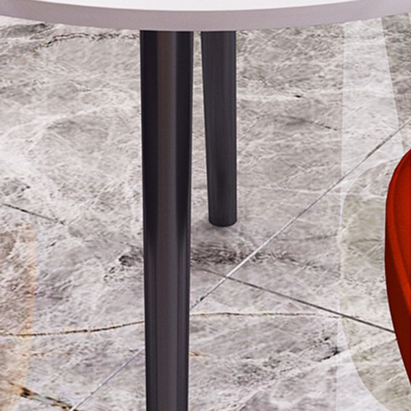Round Shape 4 Legs Modern Dining Table White Fixed Table of Sintered Stone Clearhalo ' dining_table' 'Dining Tables & Seating' 'Dining Tables' 'furn' 'furn_dining_table' 'Furniture' 'furniture_dining_table' 'Kitchen & Dining Furniture' 'kitchen&dining_furn' 'kitchen' 'kitchen_dining_table' 1200x1200_c64f12c3-87de-407b-a9fb-3450b45492cb