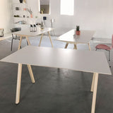 Rectangle Minimalist Dining Table Two-Color Fixed Table with Solid Wood Clearhalo ' dining_table' 'Dining Tables & Seating' 'Dining Tables' 'furn' 'furn_dining_table' 'Furniture' 'furniture_dining_table' 'Kitchen & Dining Furniture' 'kitchen&dining_furn' 'kitchen' 'kitchen_dining_table' 1200x1200_c652e10d-8deb-46c4-9da8-3a2325af6c58