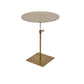Stainless Steel Pedestal Cocktail Table Round/ Square Top Coffee Table Clearhalo 'Coffee & Accent Tables' 'Coffee Tables' 'coffee_tables' 'furn' 'furn_coffee_tables' 'Furniture' 'Living Room Furniture' 1200x1200_c652e505-48c5-4235-af8c-a1609fd62a56