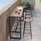 Rectangle Brown Top Bar Table Trestle Base Dining Table for Coffee Room Clearhalo 'Bar Furniture' 'Bar Tables' 'bar_tables' 'furn' 'furn_bar_tables' 'Furniture' 'Kitchen & Dining Furniture' 1200x1200_c653a39b-32b5-4963-b70f-375f8e0e54b7