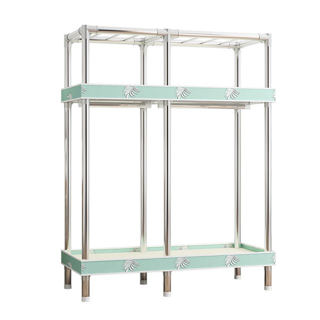 Armaco di guardaroba contemporaneo con scaffali armadio del guardaroba in acciaio